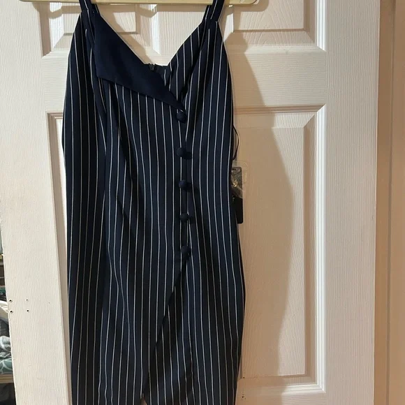 bebe | Dresses | Bebe Blue And Black Mini Slip Dress | Poshmark